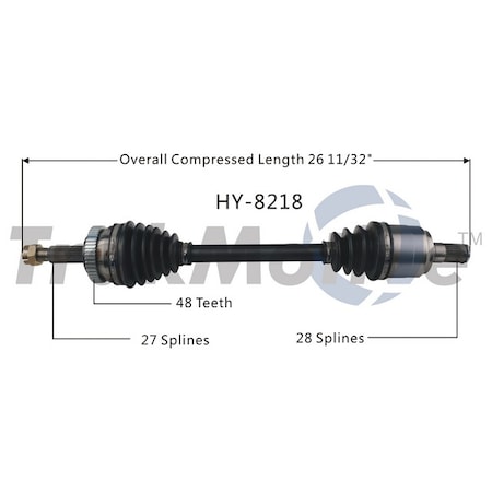 Surtrack Axle Cv Axle Shaft, Hy-8218 HY-8218